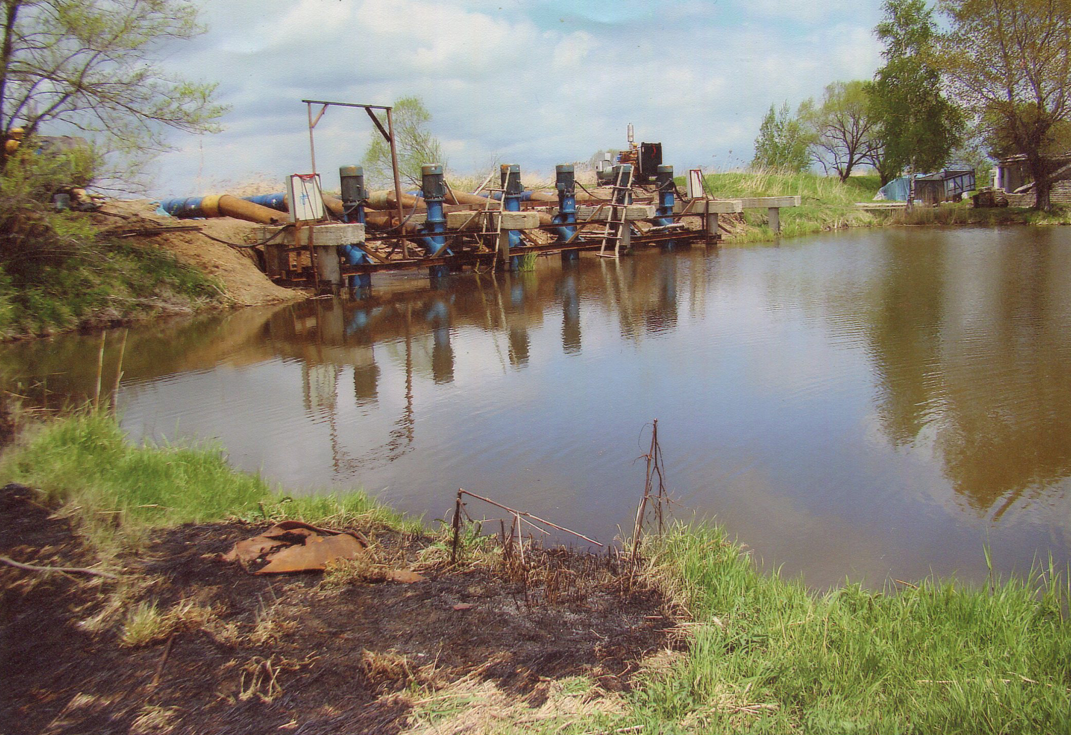 Rice land water pumps Zelenodolskoye